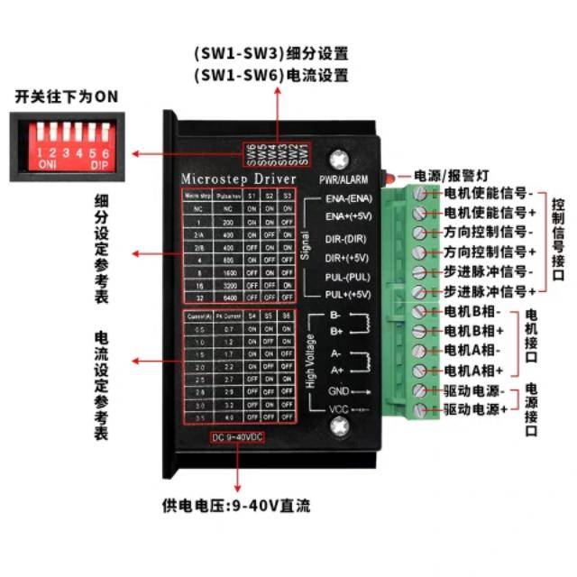 三相步进电机驱动器接线图