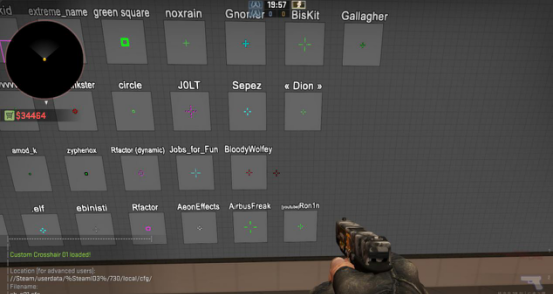 csgo职业选手准星参数代码