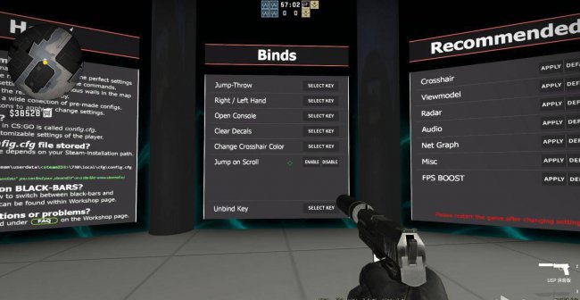 csgo一键左右手互换指令
