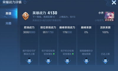 最新巅峰赛荣耀战力规则 王者荣耀正确刷战力