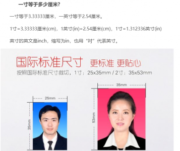 一寸照的图片尺寸是多少 照片的尺寸规格