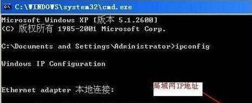 查看自己电脑的ip地址命令是什么