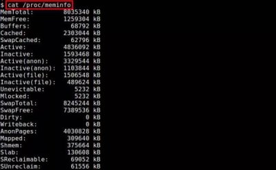 linux查看cpu和内存命令 详解linux查看内存使用情况