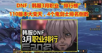 2023年dnf职业排行榜 最新dnf平民职业推荐