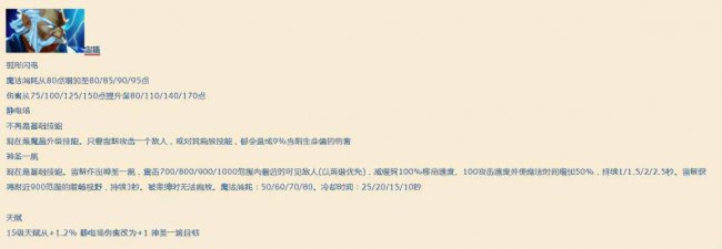 dota各英雄技能详解