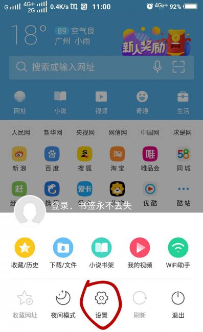 手机怎么打开ie网站设置