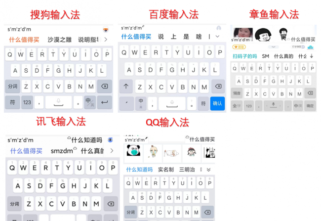 手机输入法哪个最好用排行