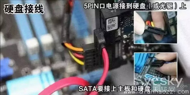 电脑主机内部组装图解
