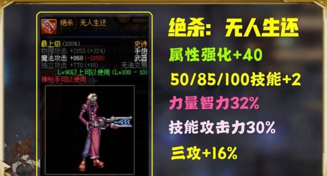 2023年dnf男气功100级装备选择