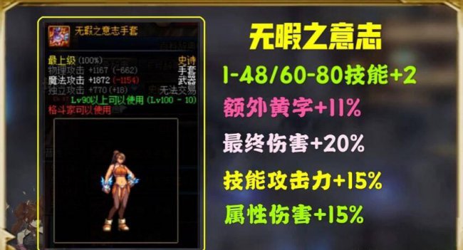 2023年dnf男气功100级装备选择