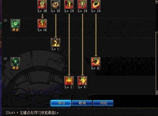 dnf黑暗武士技能组合和加点推荐