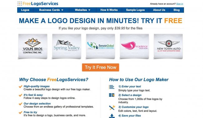 可以免费制作logo的网站