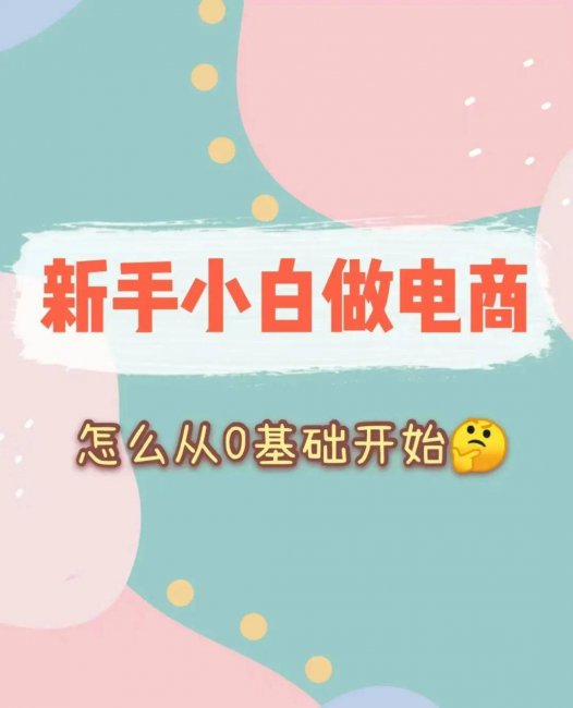 怎么样做电商0基础