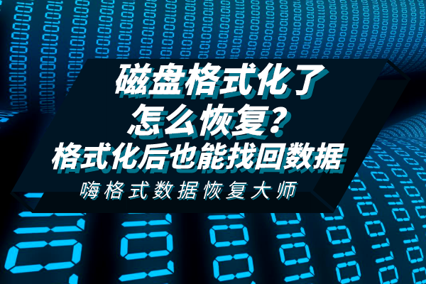d盘格式化了如何恢复