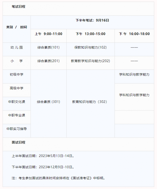 江苏教师资格证报名时间