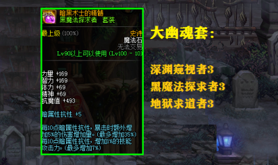 dnf大幽魂套是哪几件装备 大幽魂套搭配介绍