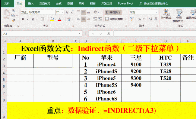 indirect函数的详细用法