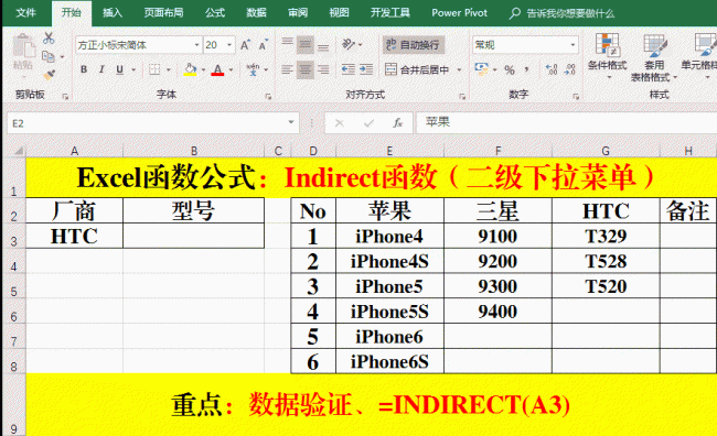 indirect函数的详细用法