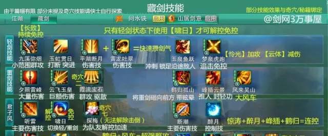 剑网3唐门技能介绍