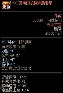 dnf女圣职者勋章选择什么属性