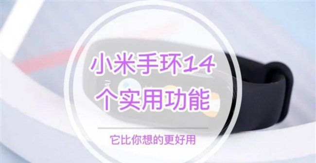 小米手环都有什么功能