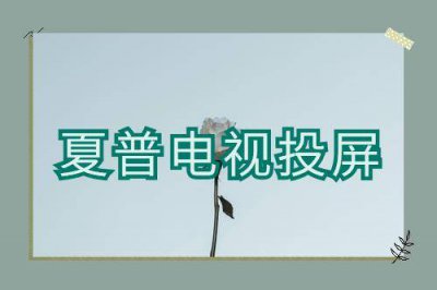 夏普电视怎么投屏图片教程 电脑投屏到夏普电视步骤
