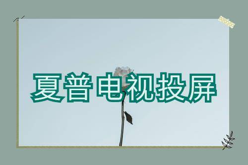 夏普电视怎么投屏图片教程
