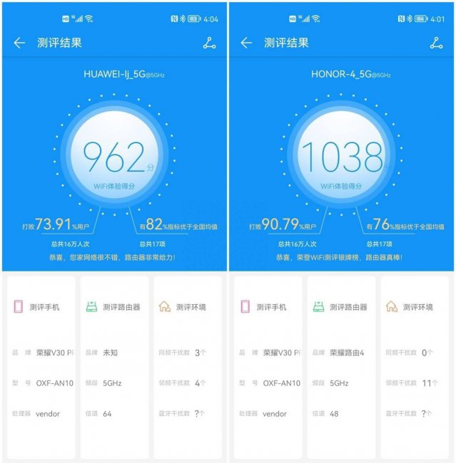 荣耀路由4有几个放大器功能