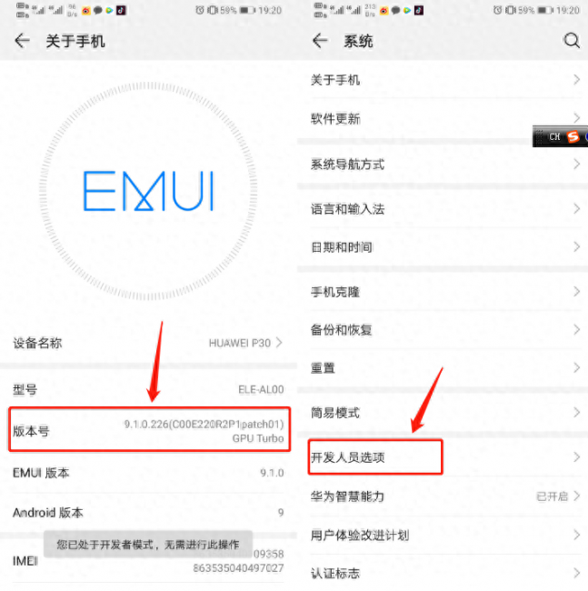 华为+开启开发者选项在哪里