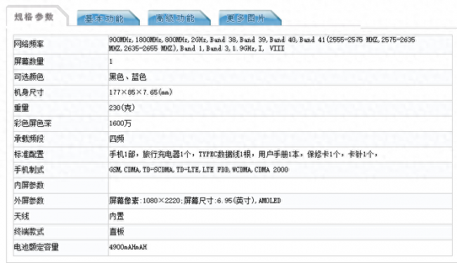 荣耀note10参数屏幕尺寸多少