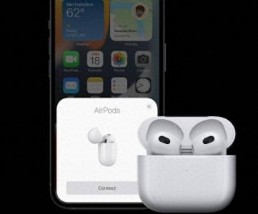 苹果3代蓝牙耳机使用教程图解 airpods3电量查看方法