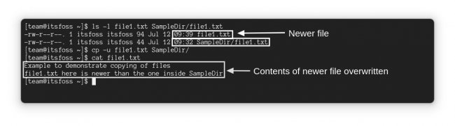 Linux系统使用cp命令用法教程详解