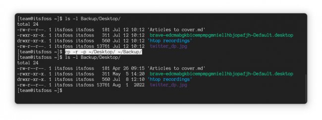 Linux系统使用cp命令用法教程详解