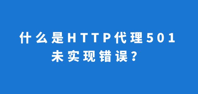 服务器常见错误代码501什么意思