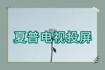 夏普电视设置投屏在哪里找 关于夏普电视图像最佳设置参数