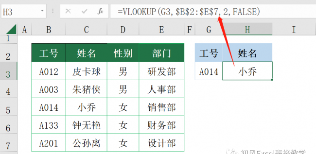 两张表格vlookup怎么用匹配