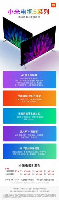 小米电视5pro参数设置