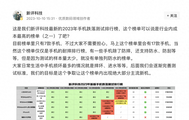 2023年国产手机质量前三排名