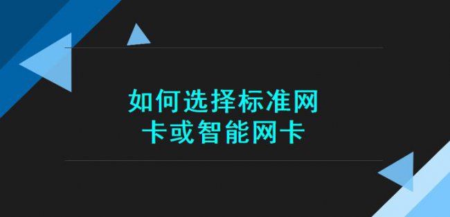 如何选择标准网卡或智能网卡