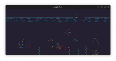 在Linux终端利用Asciiquarium打造海底世界