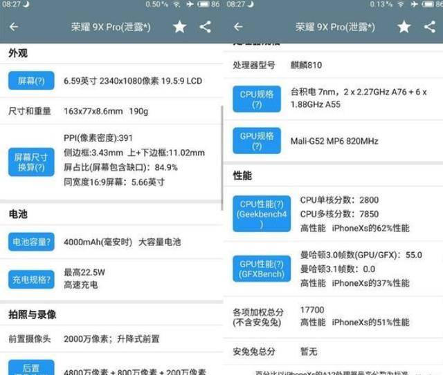 荣耀9x手机参数怎么样