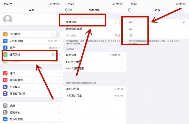 苹果上网设置在哪