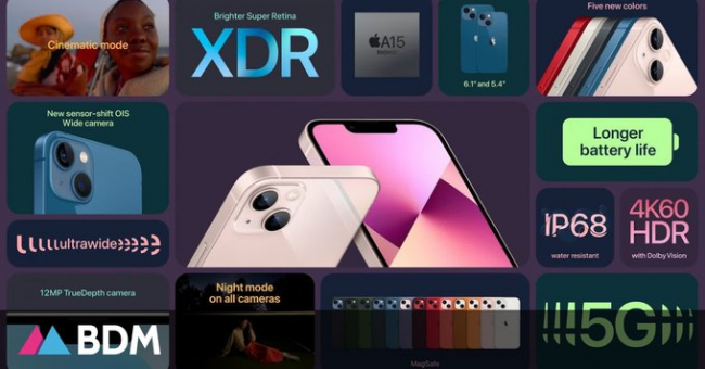 iphone13pro和max区别大小