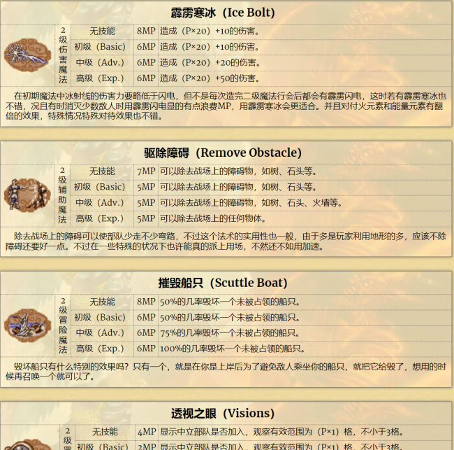 英雄无敌3魔法详解攻略