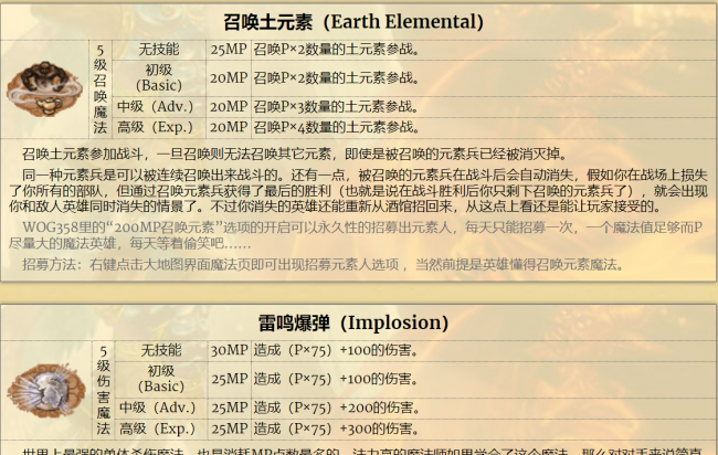 英雄无敌3魔法详解攻略