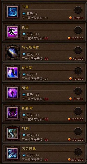 斗战神龙女技能加点图