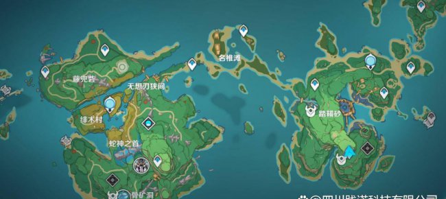 手游原神地灵龛位置蒙德