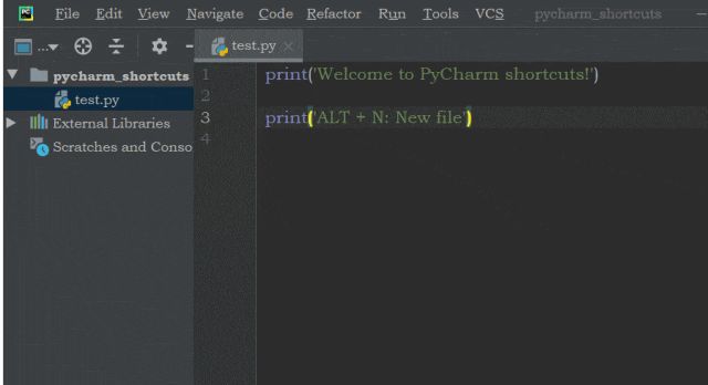 pycharm常用快捷键