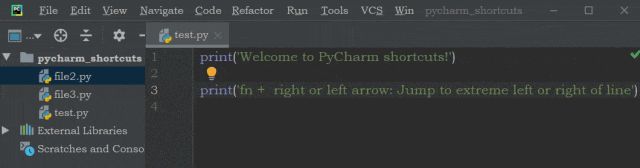 pycharm常用快捷键