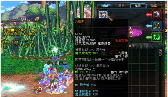 dnf宠物撒共属性详解